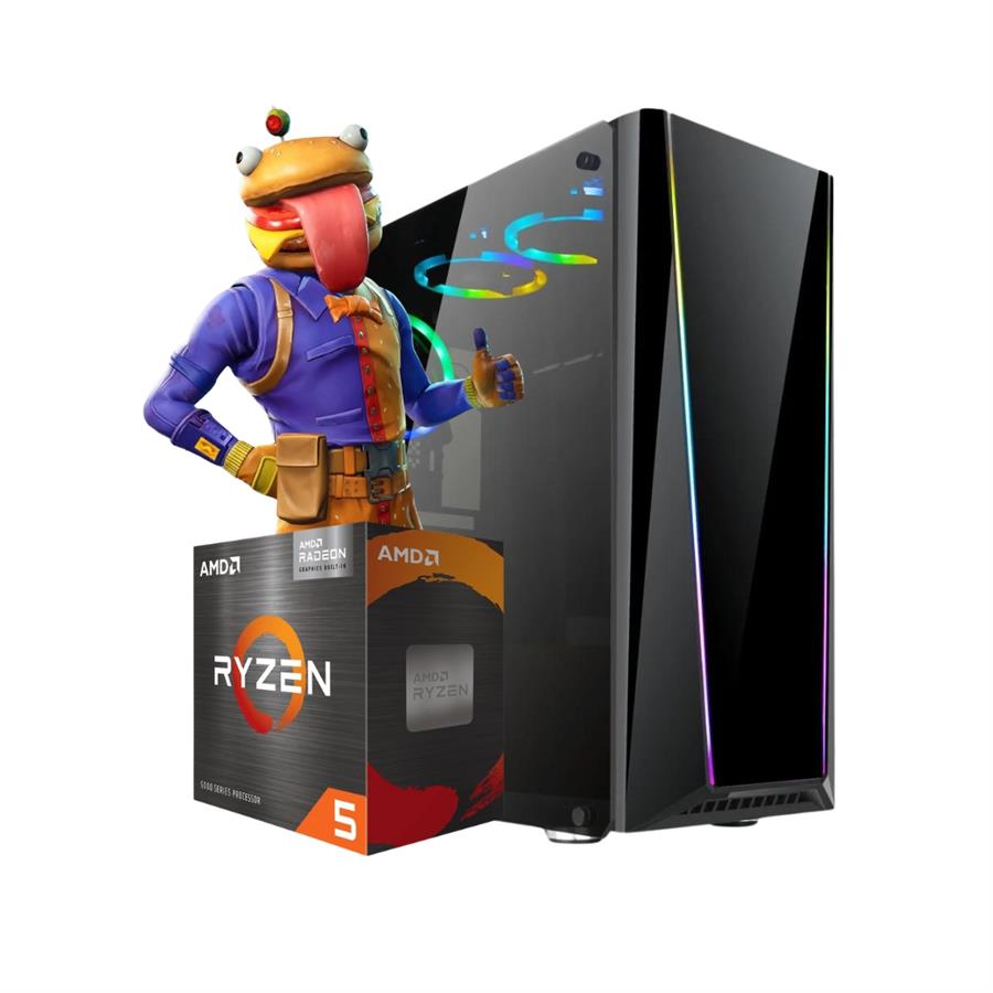 PC GAMER Ryzen 5 5600GT, Video Vega 7, 16gb, SSD 480gb, Mother A520m, Gabinete GAMER RGB