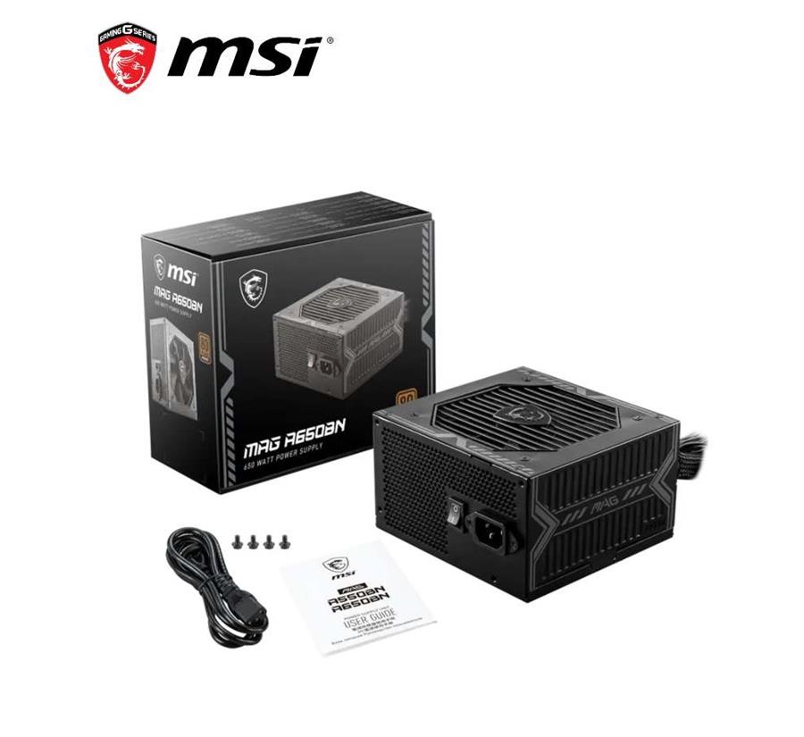 FUENTE 650W MSI MAG A650BN 80 PLUS BRONZE