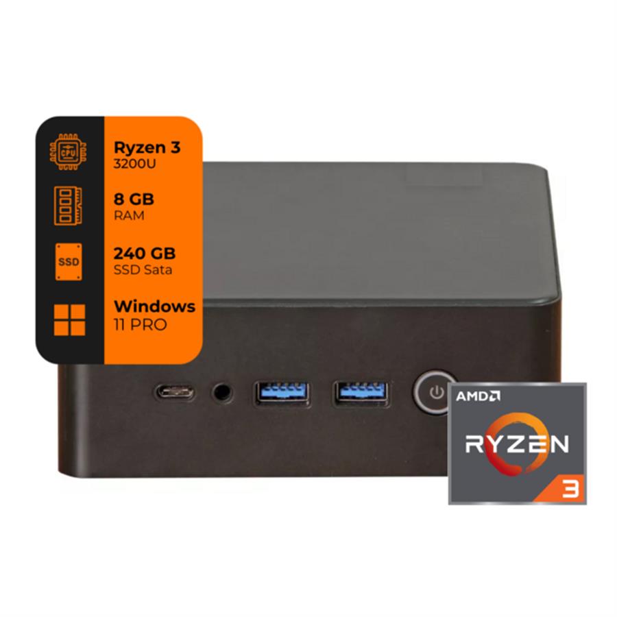Mini Pc Performance Ryzen 3 3200u 8gb Ram, 240gb Ssd HDMI WIFI Bluetooth