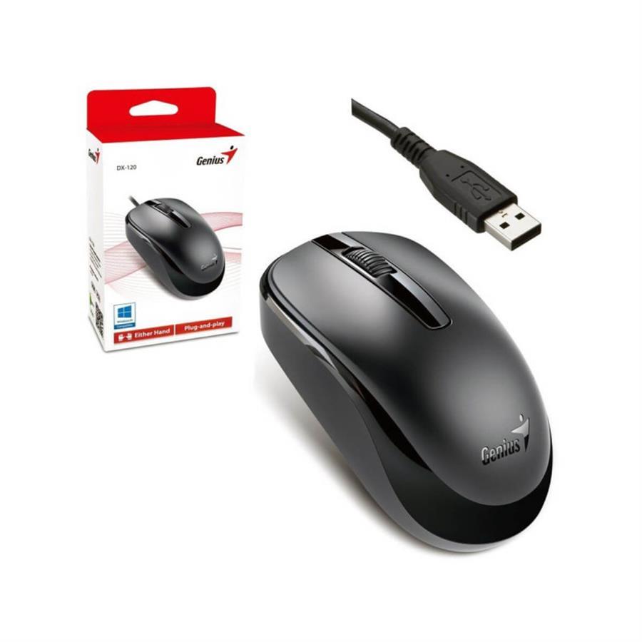 MOUSE GENIUS DX-101 USB BLACK 1200 DPI