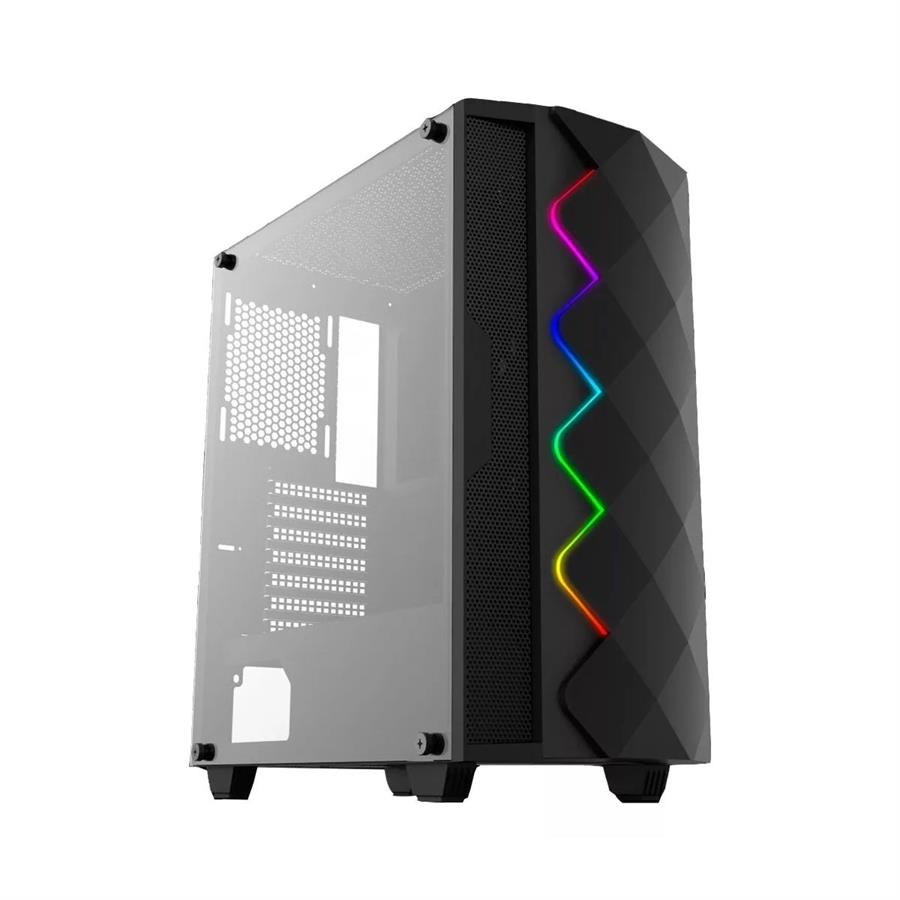 MagnumTech Gabinete Gamer MT-235GM Negro RGB Acrilico Sin fuente