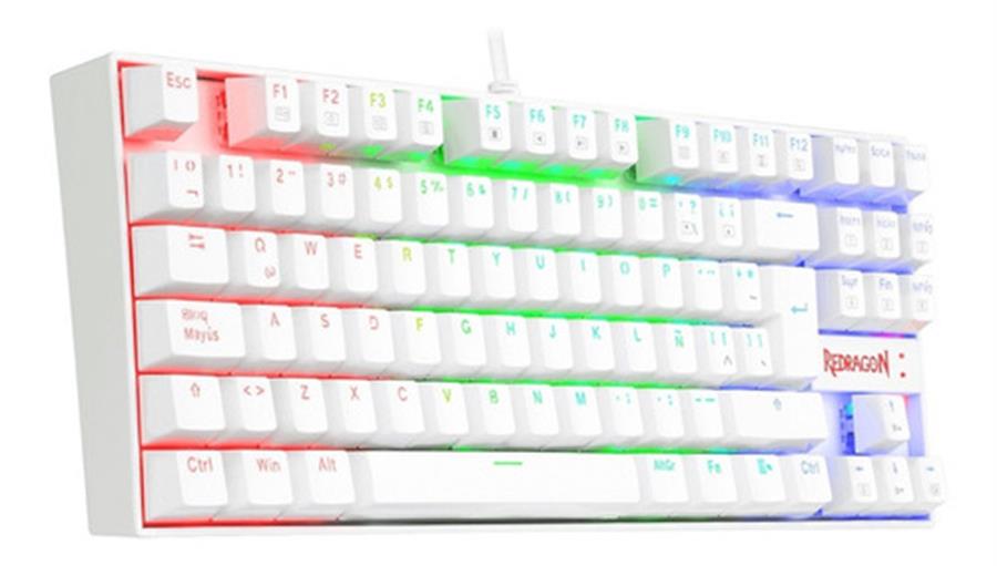 Teclado Mecanico Redragon KUMARA White switch RED USB K552