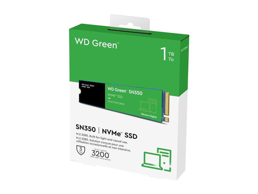 Disco Solido Ssd M2 Pci-E 1Tb WD SN350 Green M.2 NVME