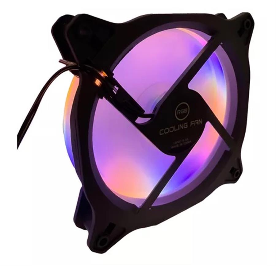 Fan Cooler Para Gabinete Rgb Zenei F-105 Ficha Molex