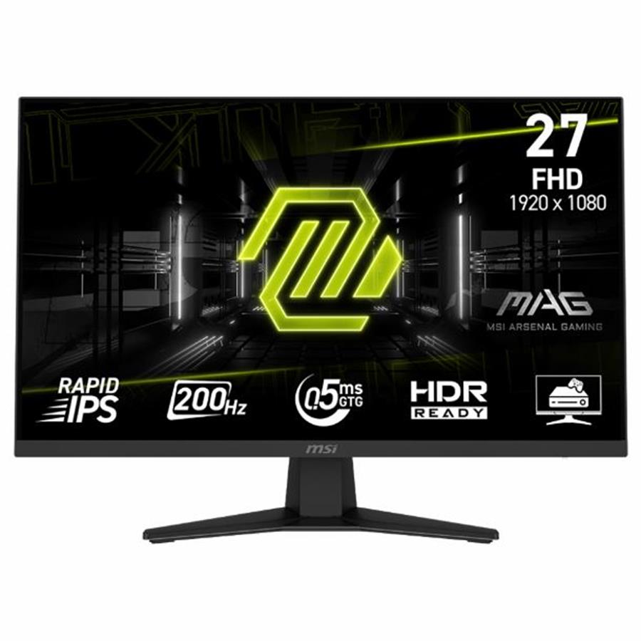 MONITOR GAMER 27" MSI MAG IPS 200HZ 0.5MS HDMI DP 274F FullHD RAPID 1080p