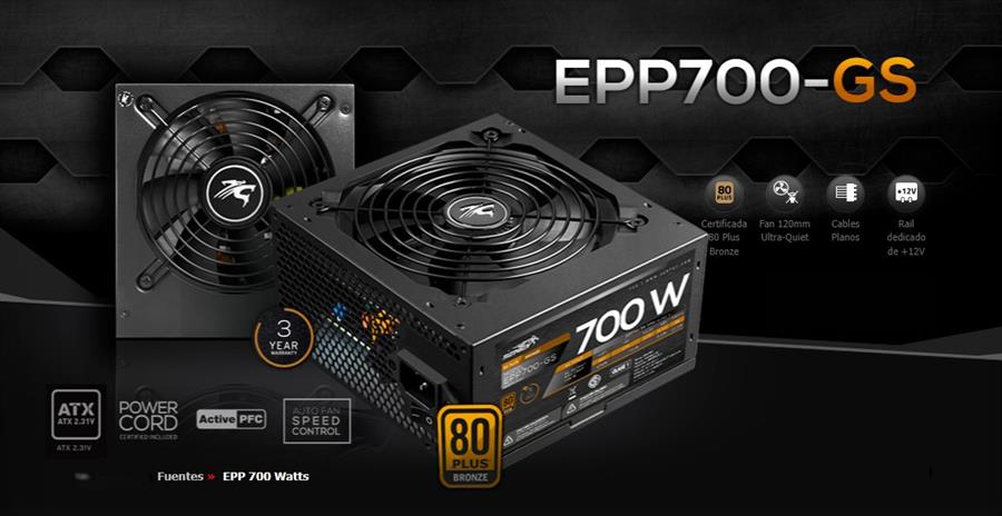 Fuente Sentey EPP700-GS 700W 80 Plus Bronze