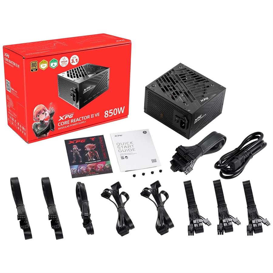 Fuente Adata XPG 850 Core Reactor II Ve 80+ Gold Full Modular ATX3.1