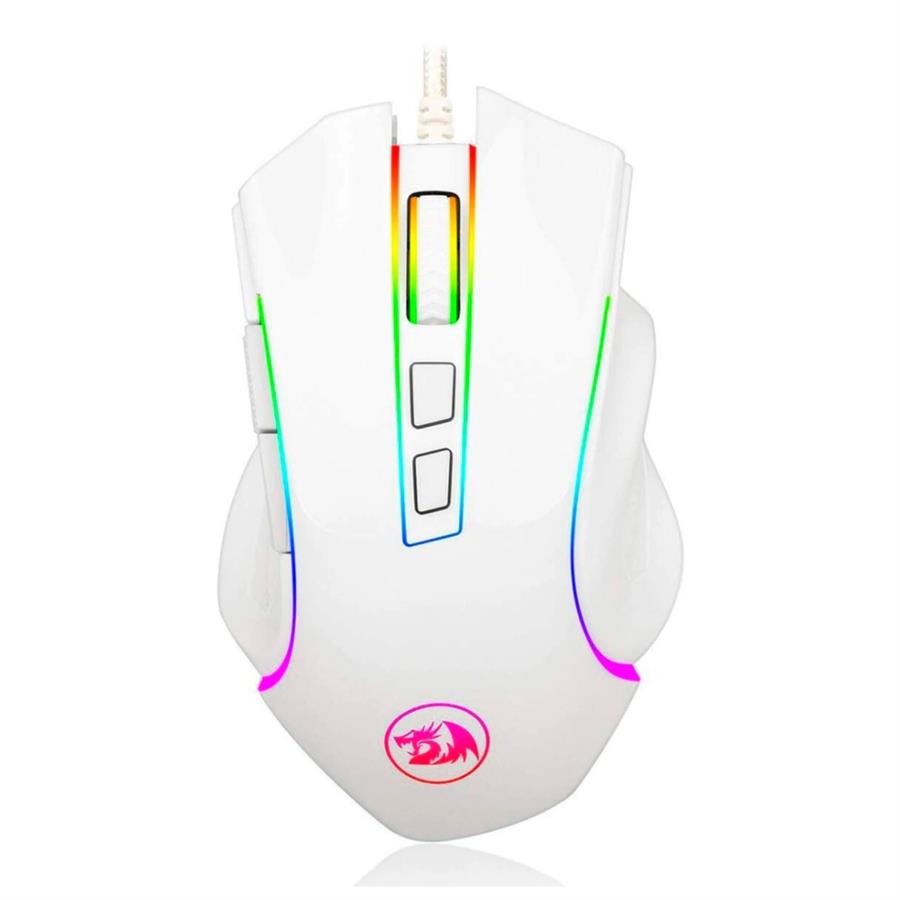 Mouse Redragon Griffin M607 RGB USB 7200DPI BLANCO