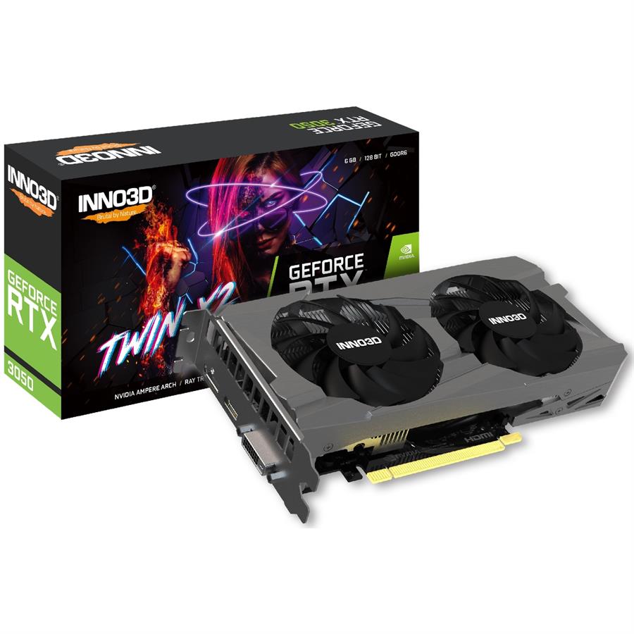 Placa De Video Inno3d Nvidia Geforce Rtx 3050 6gb Gddr6 Twin X2