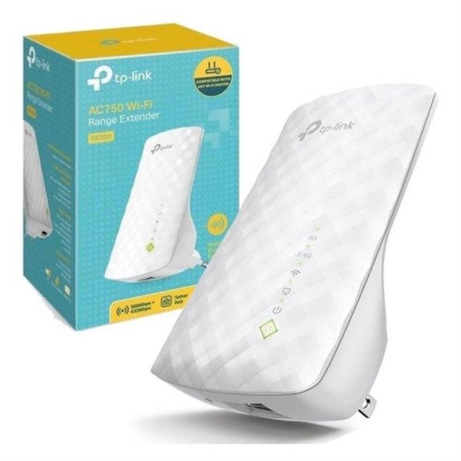 EXTENSOR DE RANGO RE200 WI-FI TPLINK AC750 Doble banda 5Ghz y 2.4Ghz. Alta Velocidad! Repetidor